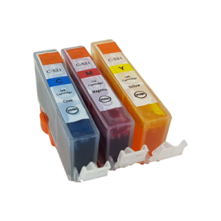 Compatible Canon CLI-521 Ink Colour Pack - 3 Inks