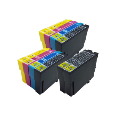 Compatible Epson 16XL Ink Cartridge 10 Pack - Extra Blacks