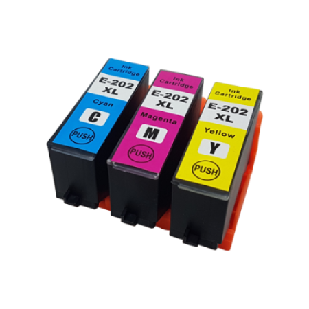 Compatible Epson 202XL Ink Cartridge Colour Multipack C/M/Y
