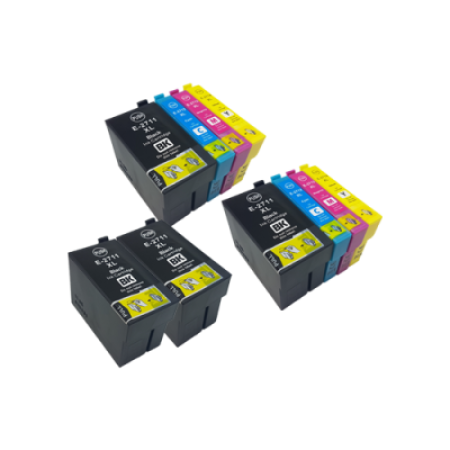 Compatible Epson 27XL Ink Cartridge 10 Pack - Extra Blacks