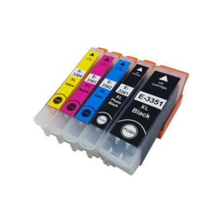 Compatible Epson 33XL T3357 Ink Cartridge Multipack (both blacks) BK/C/M/Y/PhotoB