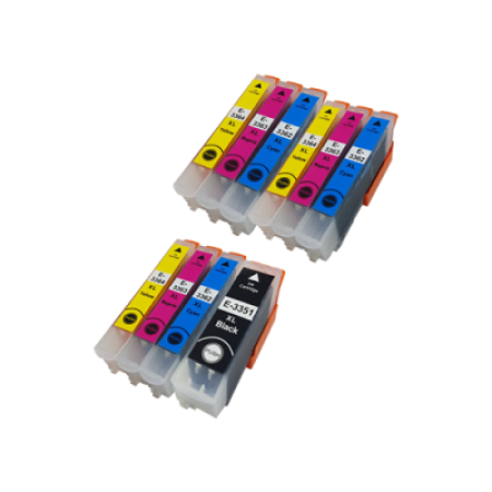 Compatible Epson 33XL Ink Cartridge 10 Pack - Extra Colours (no photo black)