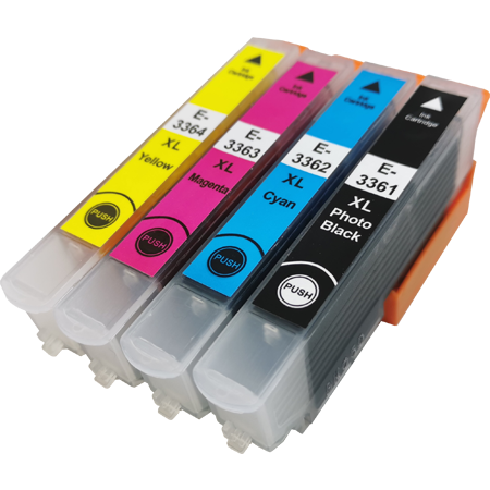 Compatible Epson 33XL Ink Cartridge Colour Pack PhotoBK/C/M/Y