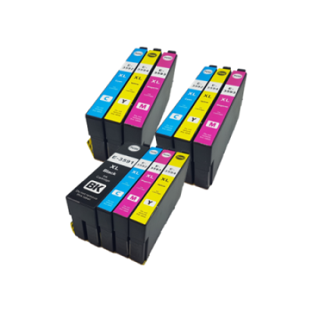 Compatible Epson 35XL Ink Cartridge 10 Pack - Extra Colours