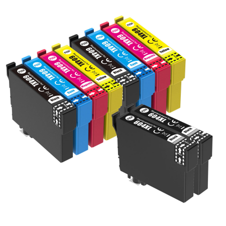 Compatible Epson 604XL Ink Cartridge 10 Pack - Extra Blacks