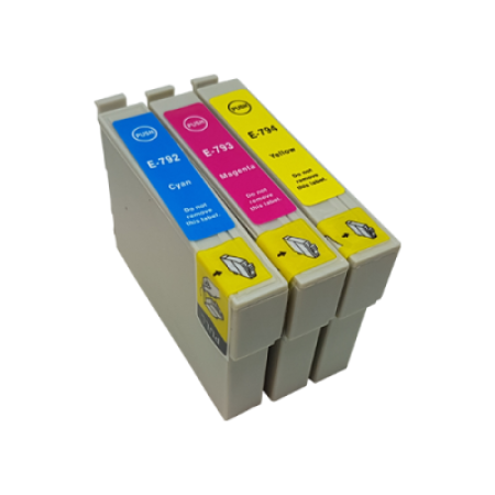 Compatible Epson T0792 T0793 T0794 Ink Cartridge Colour Pack - 3 Inks