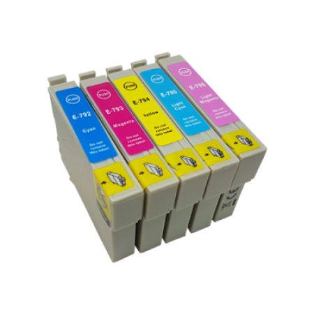 Compatible Epson T0792 - T0796 Ink Cartridge Colour Pack - 5 Inks