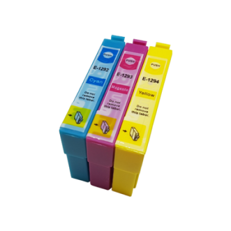 Compatible Epson T1292/3/4 Ink Cartridge Colour Triple Multipack C/M/Y