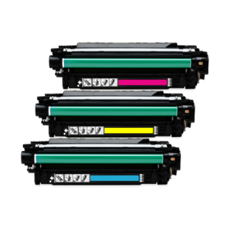 Compatible HP 504A Toner Cartridges Colour Park - 3 Toners