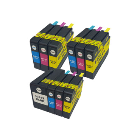 Compatible HP 932XL 933XL Ink Cartridge Colour Mixed Multipack - 10 Inks