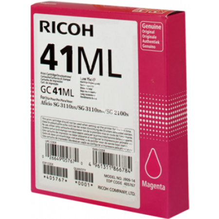 Ricoh GC41ML Original Magenta Gel Standard Capacity Ink Cartridge 405767 